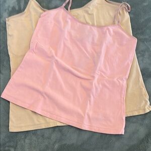 🎉5 for $18🎉 Pink and Beige Camisole Set